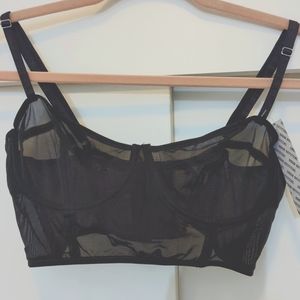 Urban Outfitters Bustier style sheer bra NWT